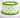 Pale green round cake decorated with small green hearts and green borders
